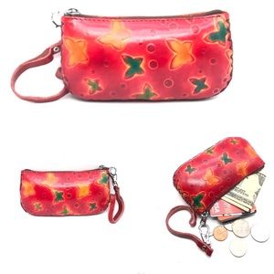 IXYVIA Leathe Handmade Butterfly Money Coin Purse